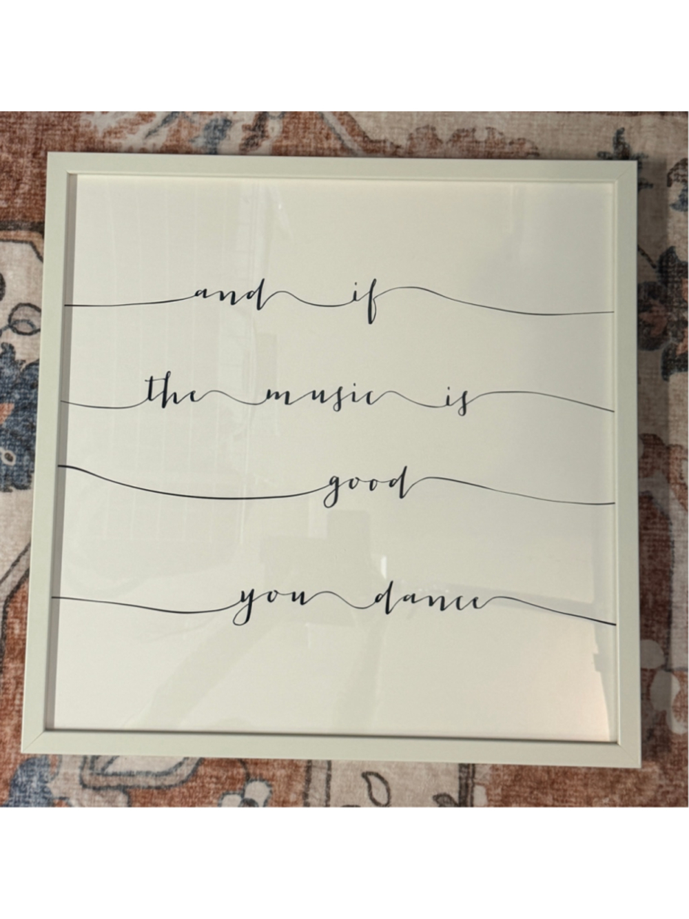 RH Teen Wall Art Framed Quote Print - 21” x 21” White & Black